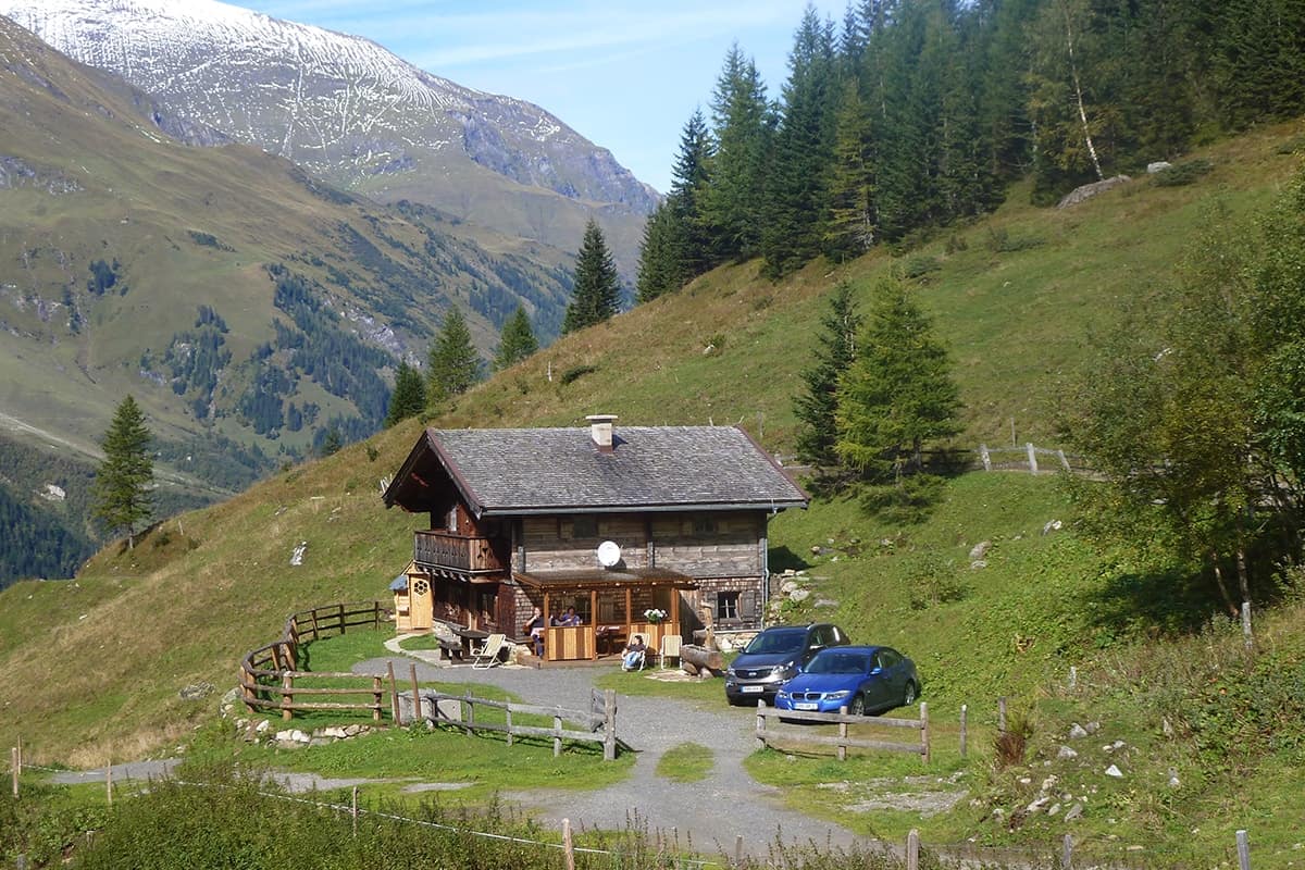 The Edelweissspitze mountain inn on the Grossglockner